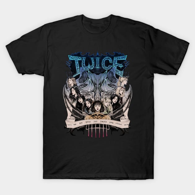 Twice Metal Ver. 1 T-Shirt by BeeboJam